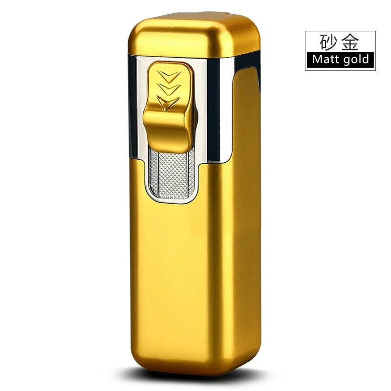 Refillable Quad Jet Butane Lighter – Metal Blue-Flame Design