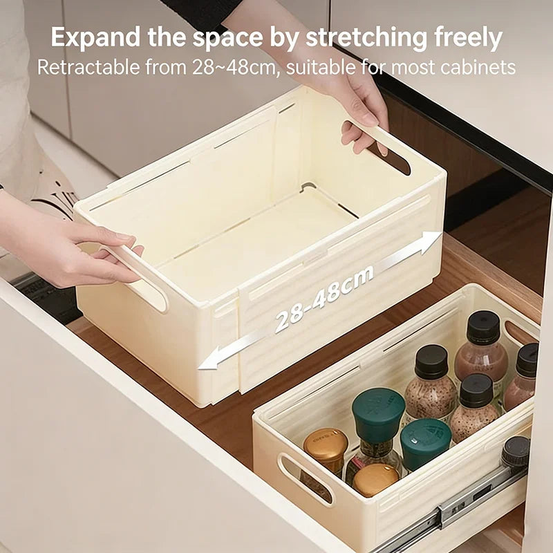 Adjustable Drawer Organiser Basket for Cabinets and Shelves