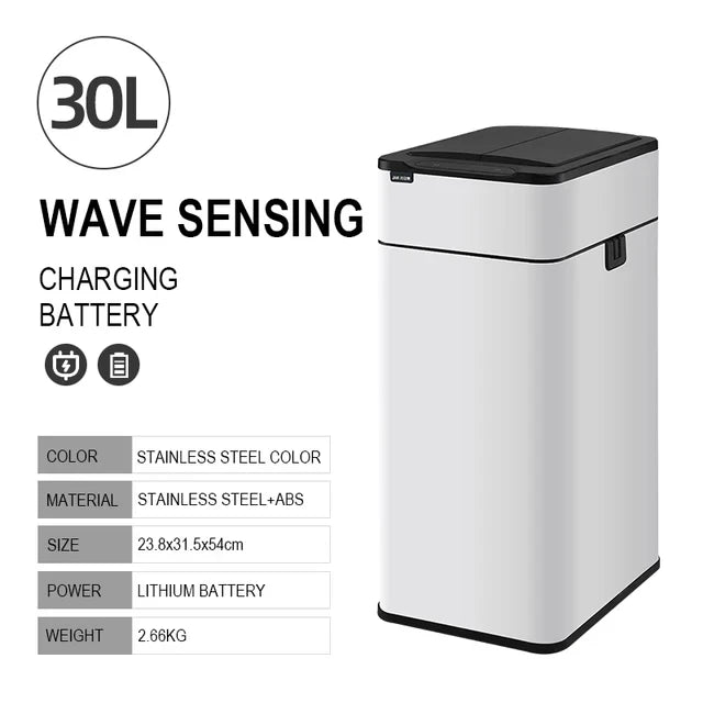 Stainless Steel Sensor Bin – 30L, 40L, 50L & 60L