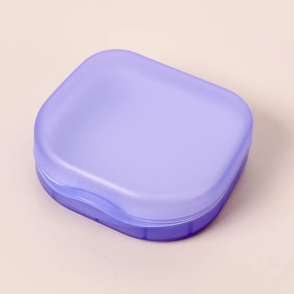 Teeth Retainer Storage Box Invisible Braces Case Multifunctional Dental Mouthguard Holder Portable Travel Orthodontic Container