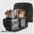Foldable Makeup Brush Bag – 14 to 40 Slot Cosmetic Storage Organiser with Handles