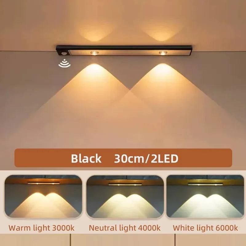 Slim Rechargeable LED Cabinet Light with Motion Sensor – 20–50cm