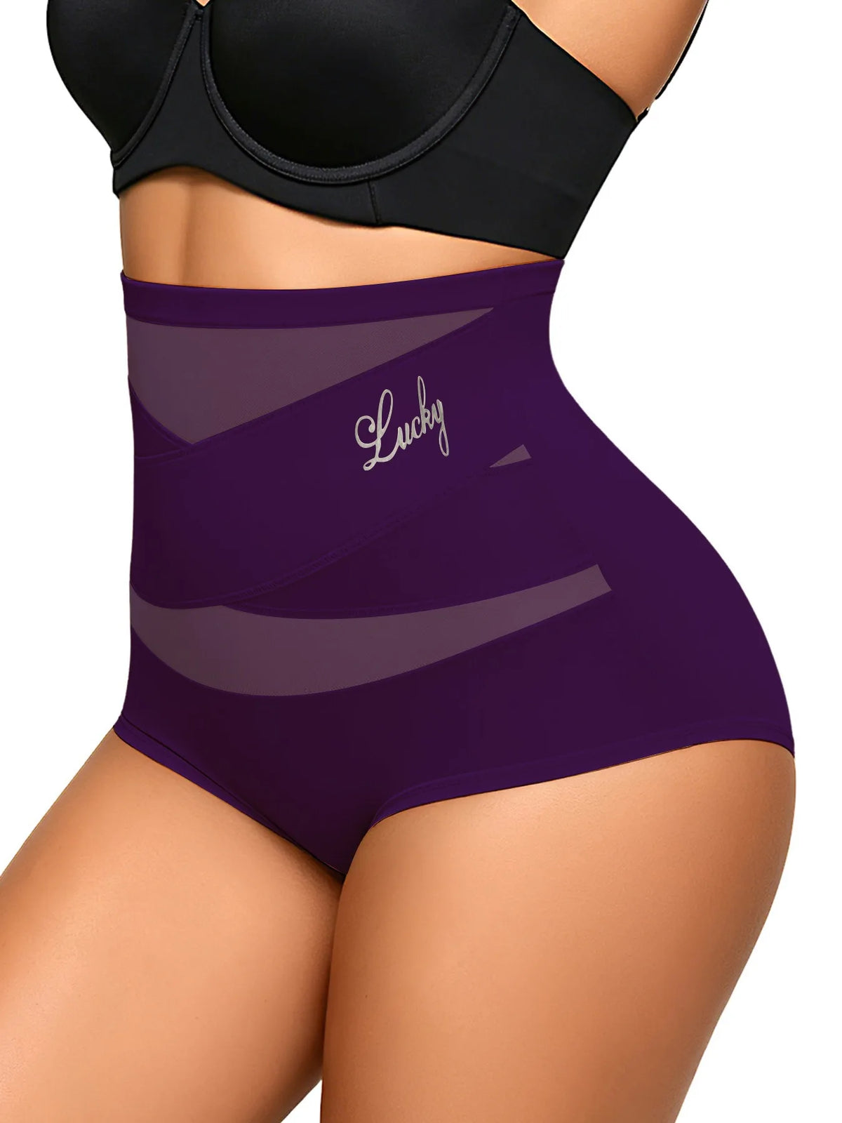 Women's High Waist Mesh Shapewear – Tummy Control & Butt Lifting Underwear