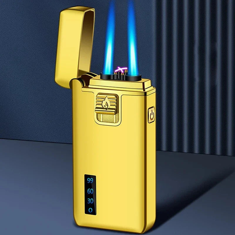 Dual-Purpose Gas & Electric Lighter with USB Charging