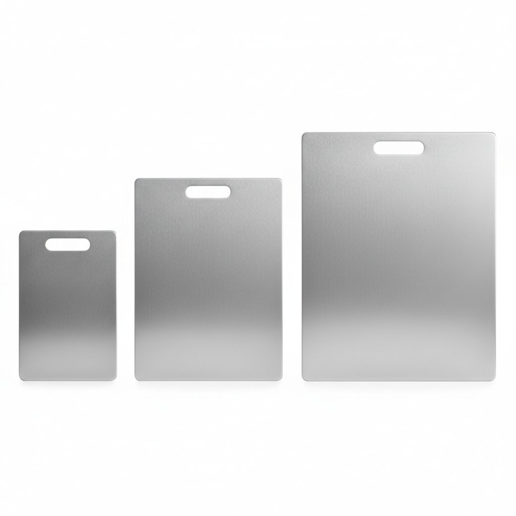 3 Stainless Steel Chopping Boards