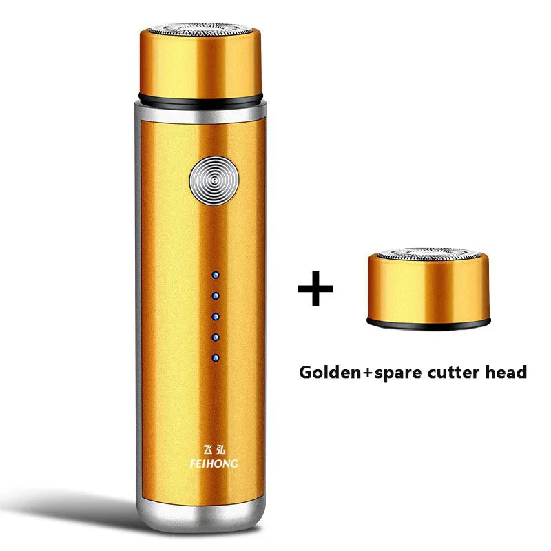 Men's Mini Electric Shaver – USB Rechargeable Travel Razor