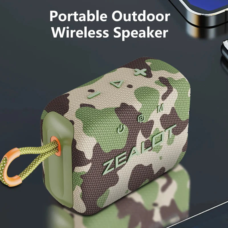 ZEALOT S75 Portable Bluetooth Speaker - 10W IPX6 Waterproof Outdoor Subwoofer