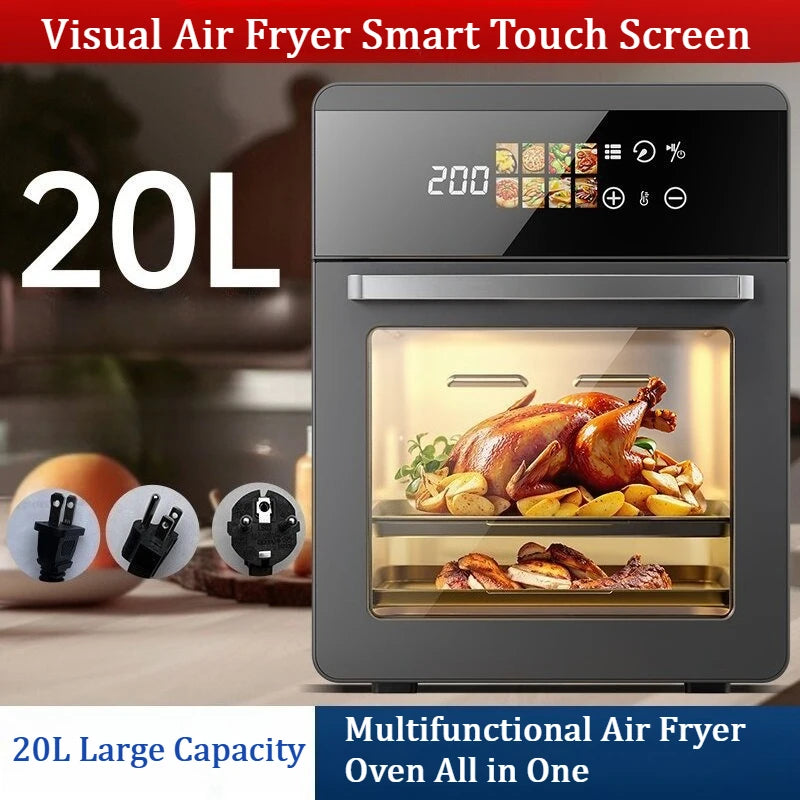 20L Air Fryer Oven with Touchscreen and Viewing Window