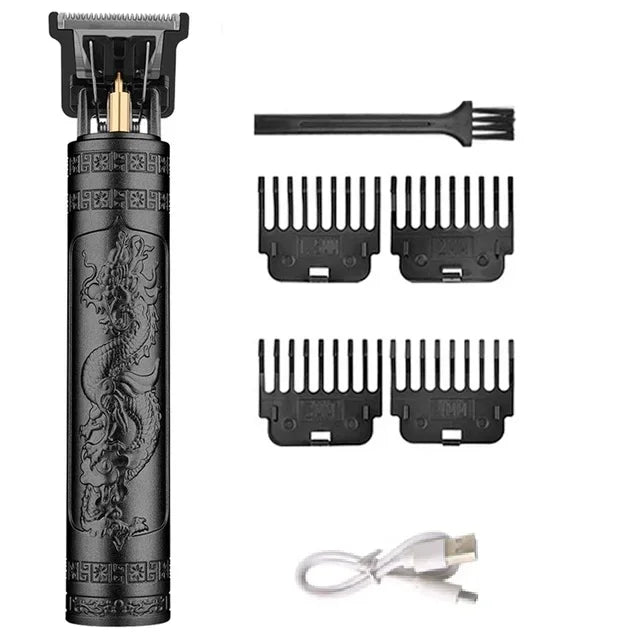 T9 Cordless Hair Clipper with Anti-Slip Grip, 4 Guide Combs and USB-C Charging