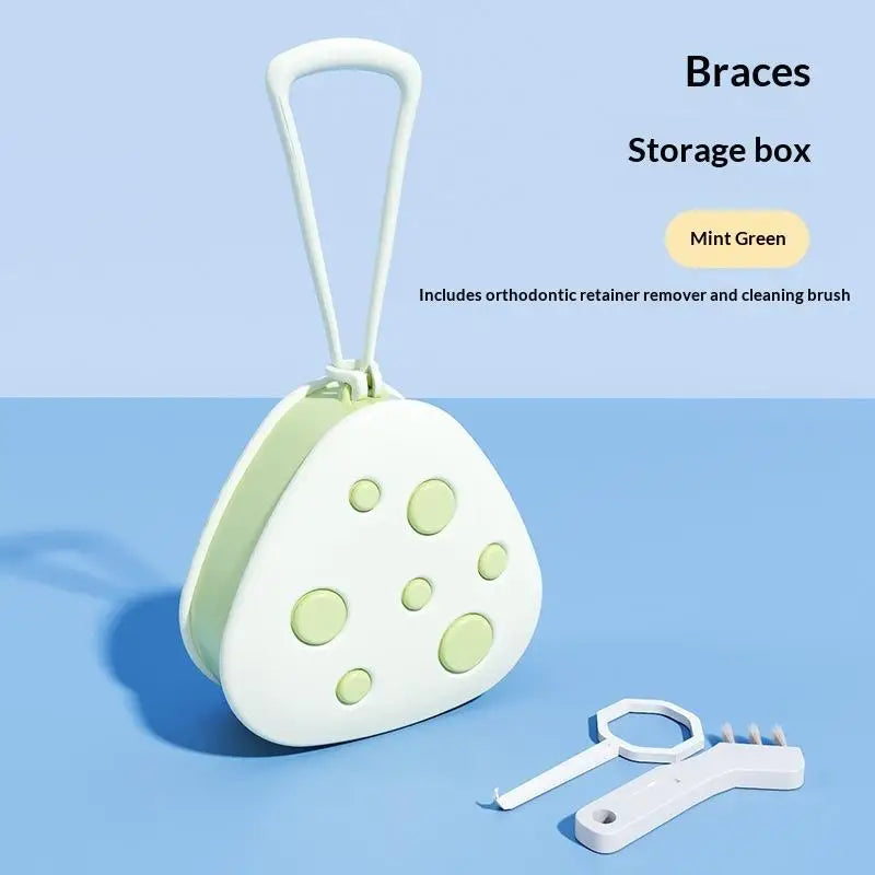 Retainer Case Mouthguard Organizer Box Dental Appliance Supplies Denture Fake Teeth Mouth Guard Container Denture Storage Box