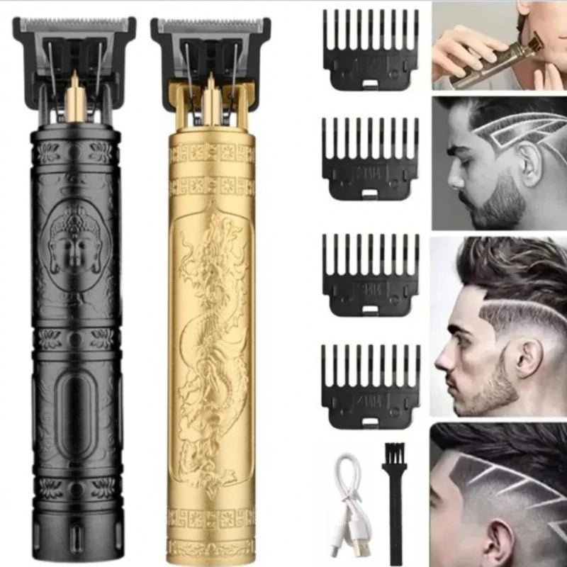 Portable Cordless Hair Clipper & Beard Trimmer – USB-C