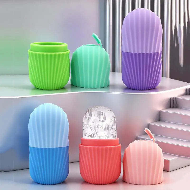 Silicone Face Ice Mould - Reusable Ice Roller for Face & Eyes