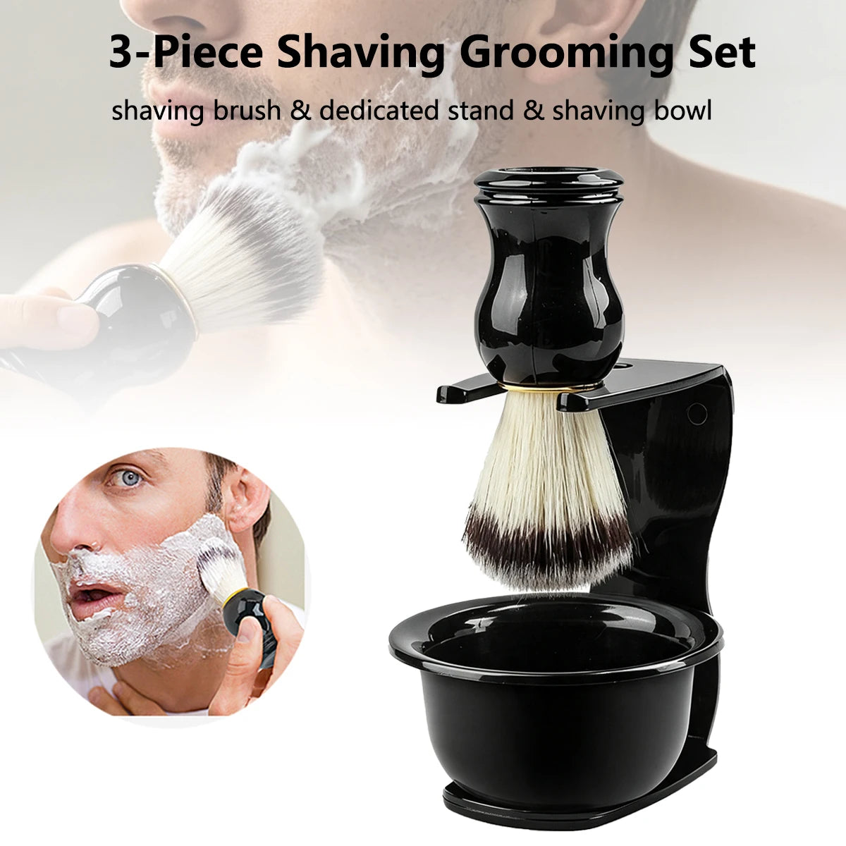 Complete Wet Shave Kit — Brush, Stand & Bowl