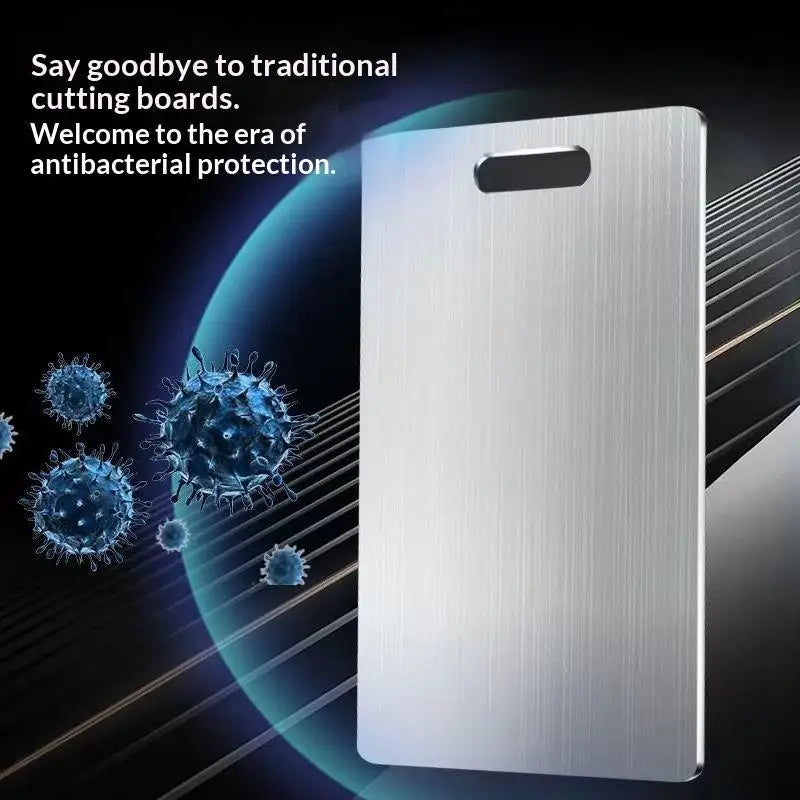 Stainless Steel Chopping Board | Thickened Double-Sided Kitchen Cutting & Dough Kneading Board