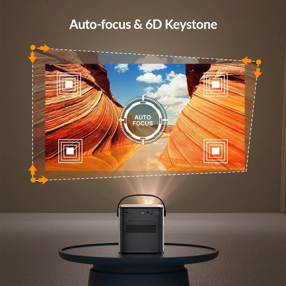 BYINTEK U80 Portable Full HD DLP Projector with Battery