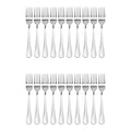 ABRE-20 PCS Fork Table Stainless Steel Steak Fork Forks Cutlery Dinner Table, Fruit Salad, Steak-18.5Cm Total Length