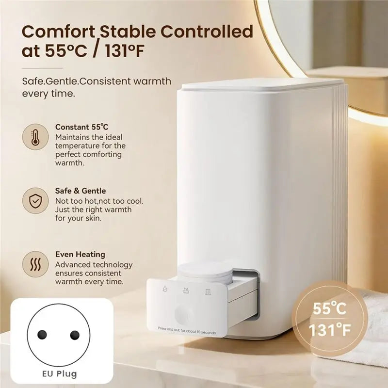 Automatic Warm Face Towel Dispenser with 20 Disposable Towels