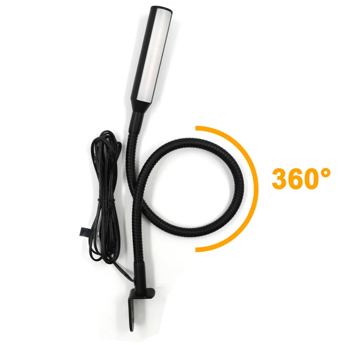Dimmable LED Reading Lamps with Flexible Gooseneck – Set of 2