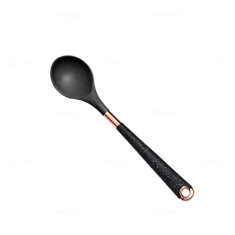 Silicone Kitchen Utensil with Rose-Gold-Tone Handle – Choice of Style