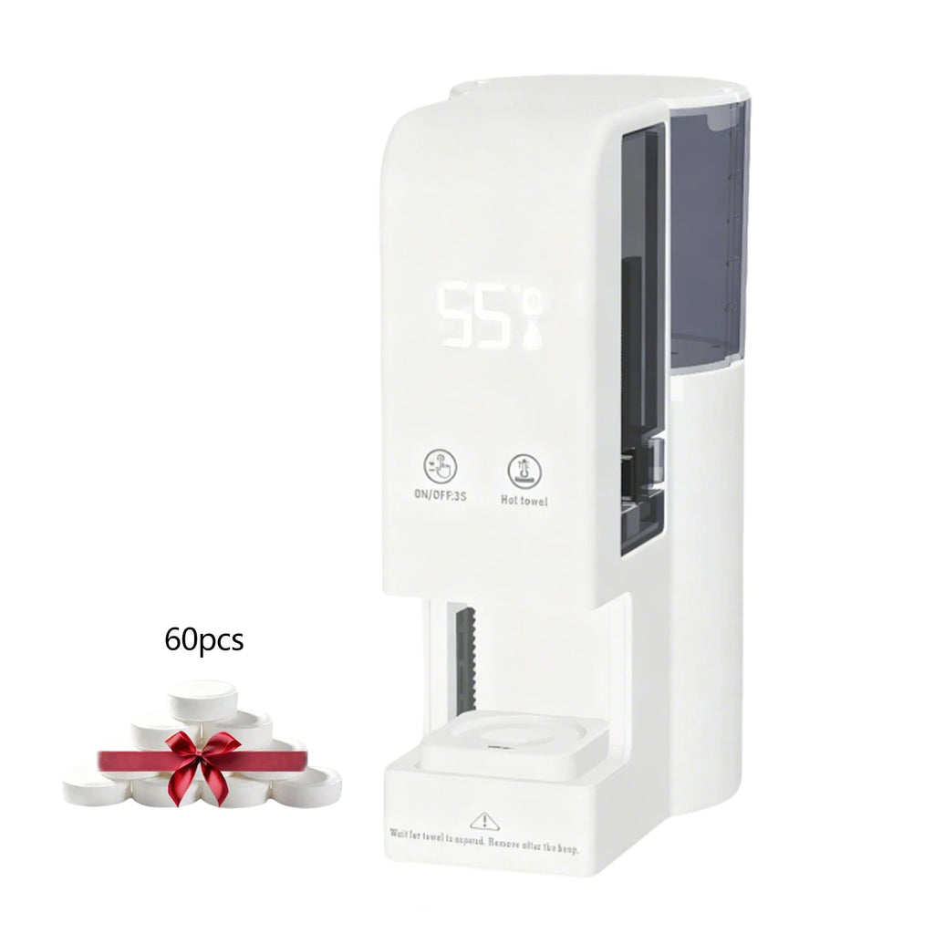 Warm Face Towel Dispenser with Temperature Display