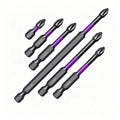 6-Piece Magnetic Phillips Screwdriver Bit Set