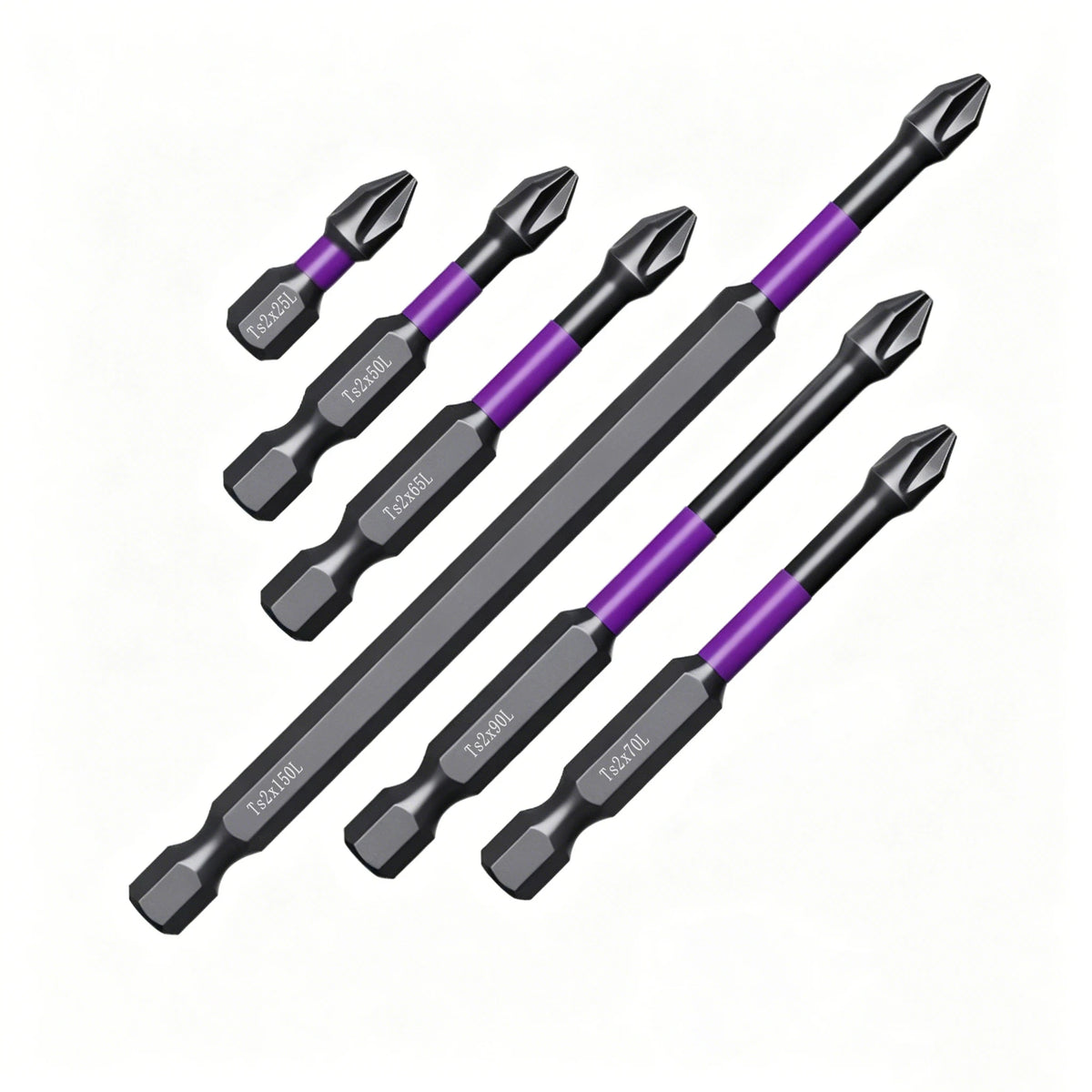 6-Piece Magnetic Phillips Screwdriver Bit Set