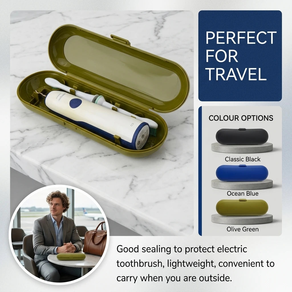 Universal Electric Toothbrush Travel Case Portable Storage Box Cover Protective Organizer Fits OralB Philip 98% Models Case