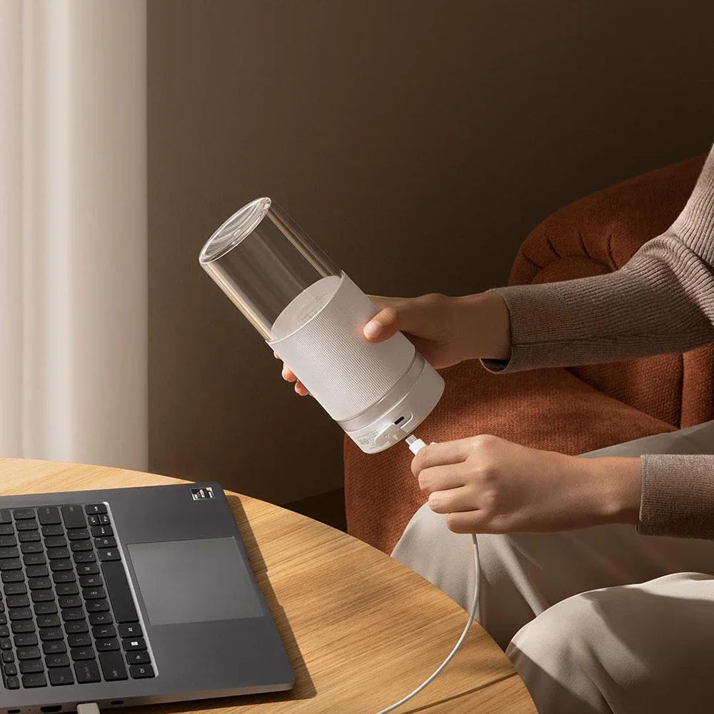 MIJIA Portable Juicer Cup 2, 300ml Rechargeable Blender with USB-C Charging