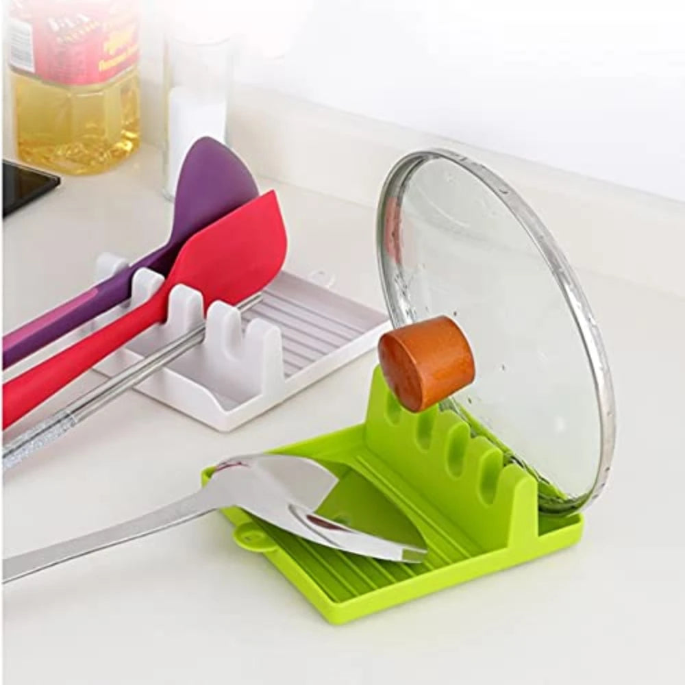 Kitchen Utensil Holder & Pot Lid Rack | Countertop Organiser for Spatulas, Spoons & Chopsticks