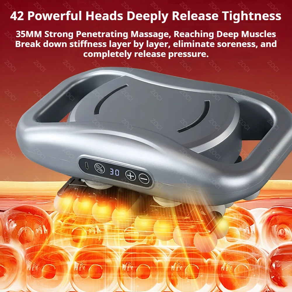 42-Head Massage Gun with 9 Modes – USB-C Rechargeable
