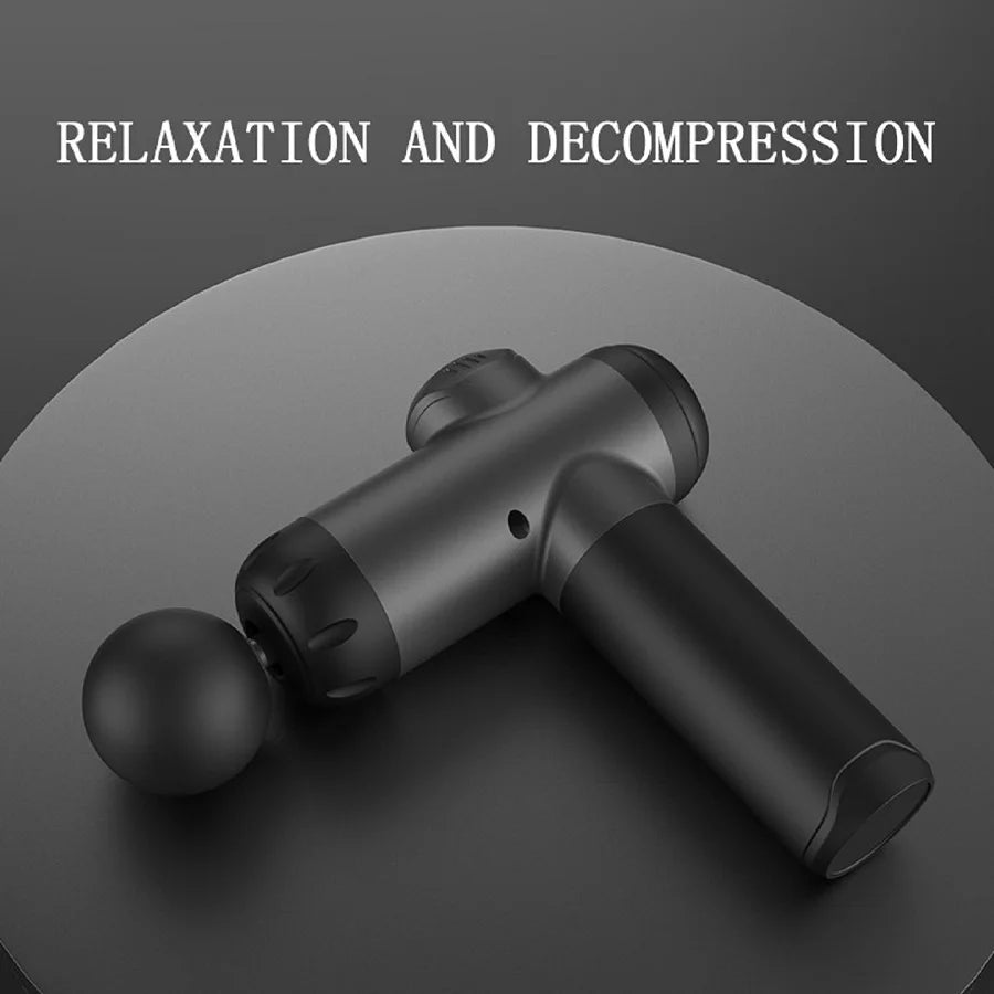 Rechargeable Massage Gun with Adjustable Speeds and Interchangeable Heads