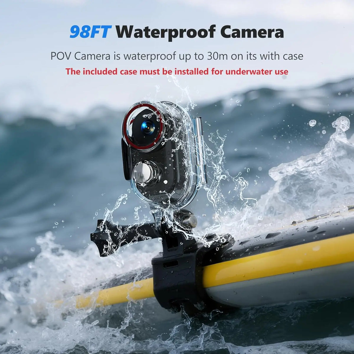 ANSVICAM 4K Mini Action Camera with Magnetic Mounts & Charging Case