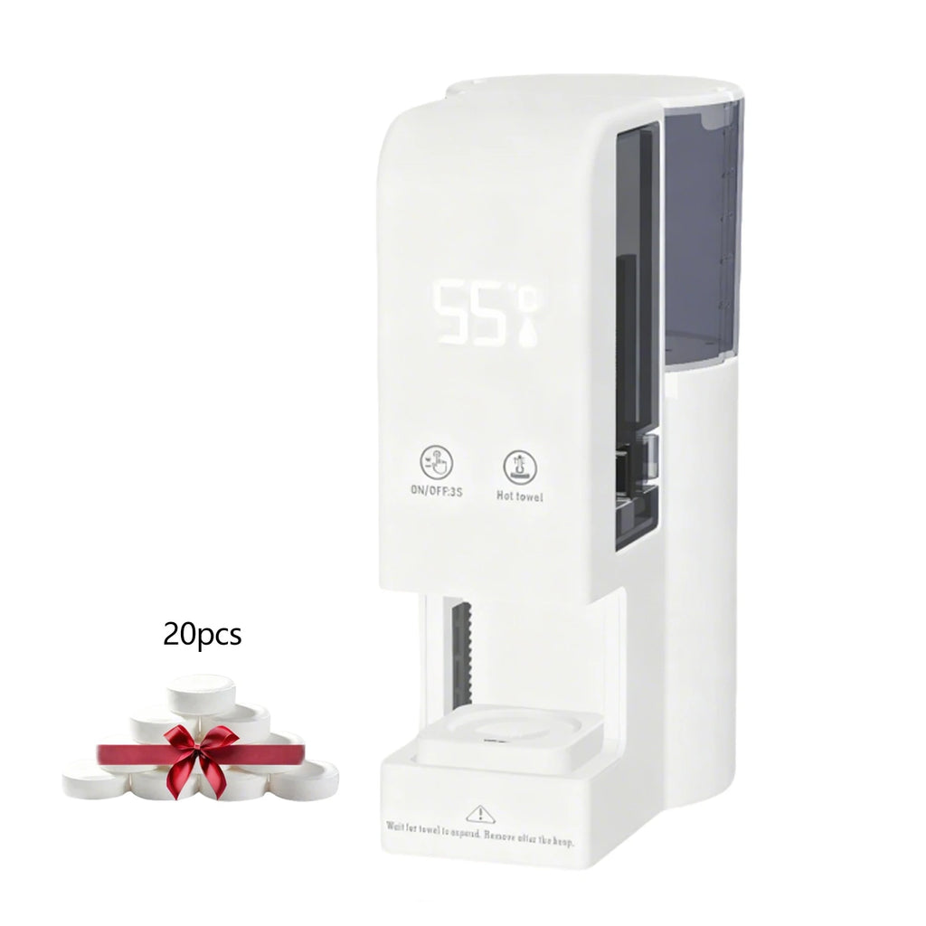 Warm Face Towel Dispenser with Temperature Display