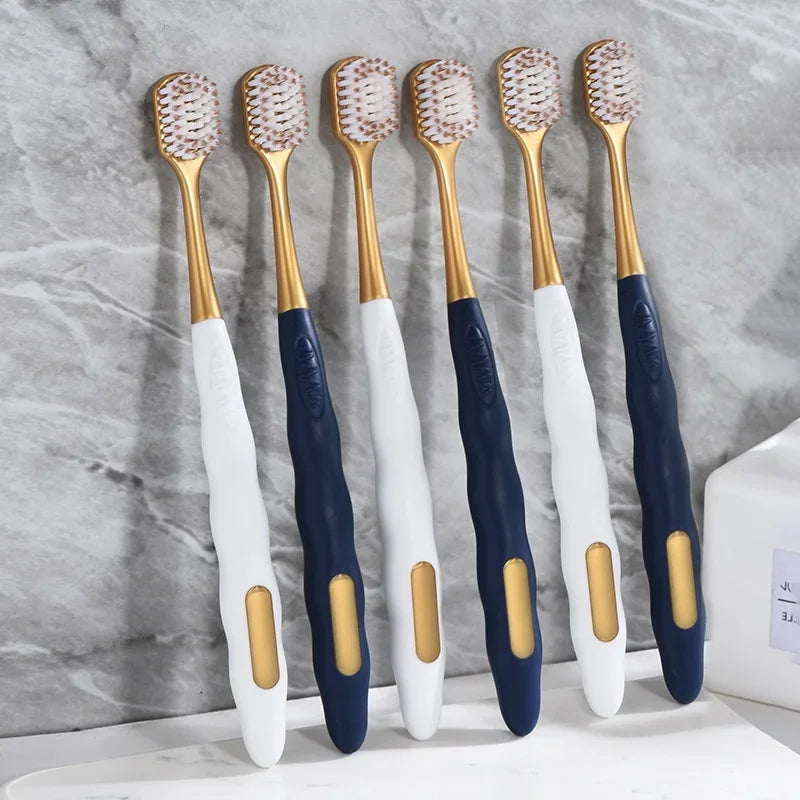 High Quality Wide Head Household 6-pack Adult Soft Bristled Toothbrush For Both Men And Women, Soft And Delicate Details