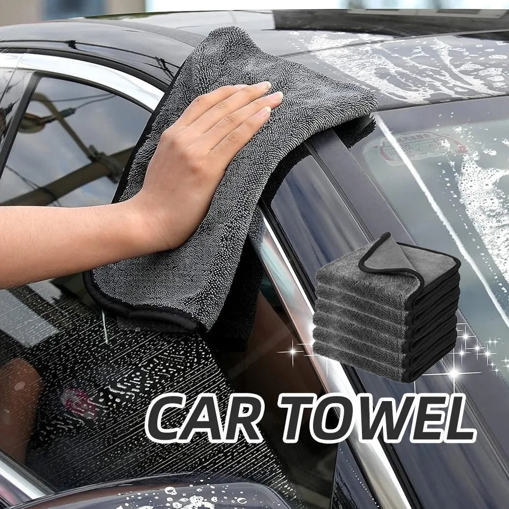 Efficient cleaning rags, car microfiber towels, large-sized and highly absorbent car cleaning cloths