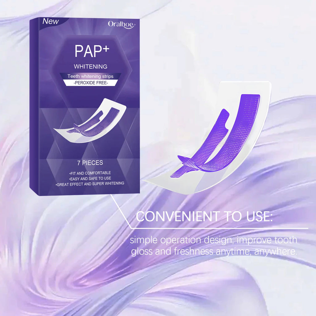 Purple Teeth Whitening Strips Bleaching Stains Remove Oral Whitening Supplies Tooth Stickers Remove Stains Care Stripes