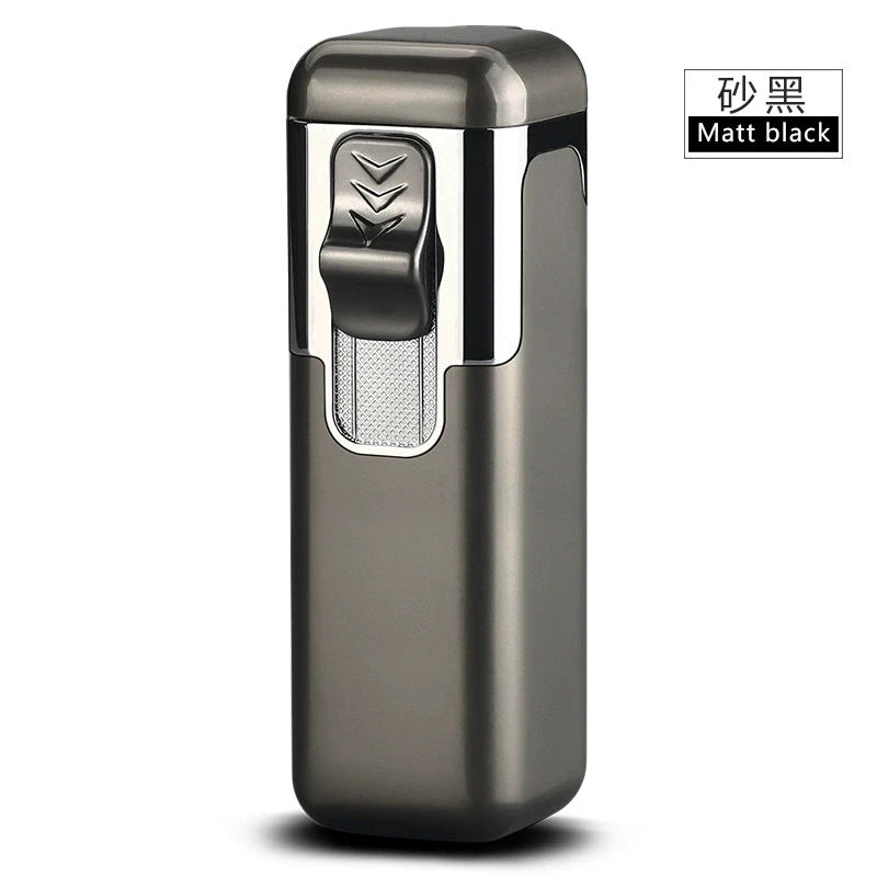 Refillable Quad Jet Butane Lighter – Metal Blue-Flame Design