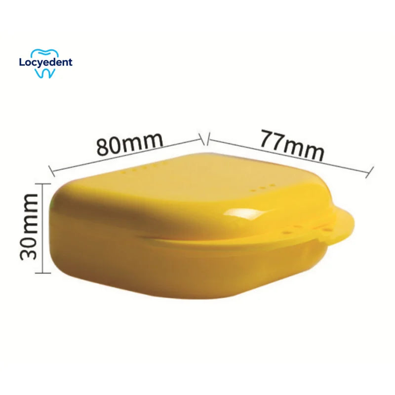 Dental Storage Box Retainer Orthodontic Mouth Guard Container Plastic Oral Hygiene Supplies Tray Dental Appliance Case