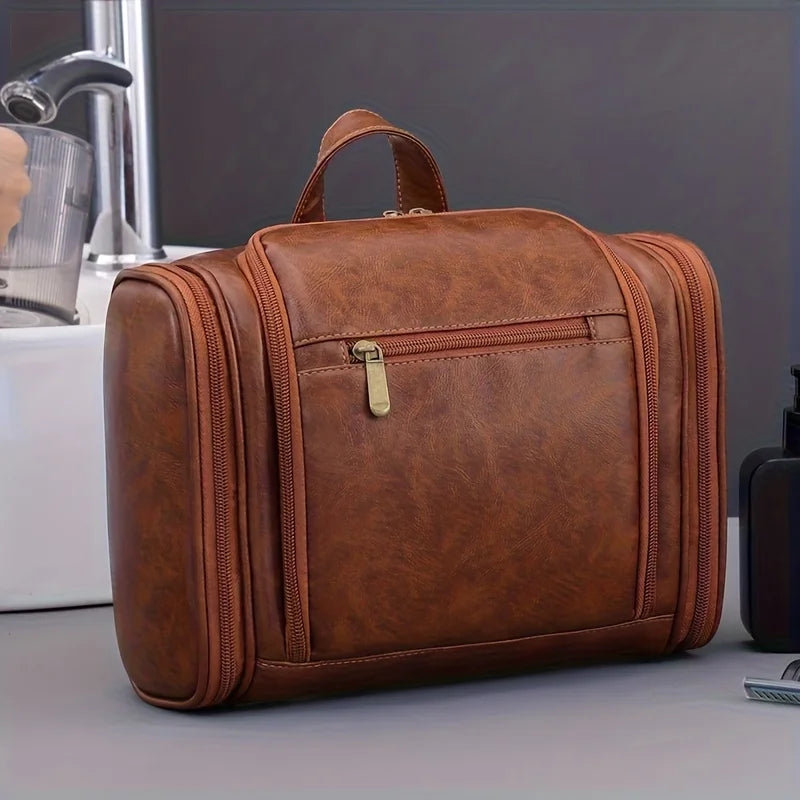 Large Capacity Unisex Travel Toiletry Bag with Hook, Multi-Compartment Wash Bag, Great for Daily Outing Ideal Gift for Men Women