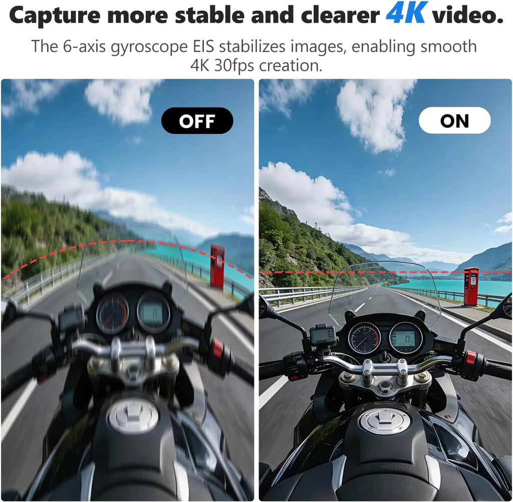 ANSVICAM 4K Mini Action Camera with Magnetic Mounts & Charging Case