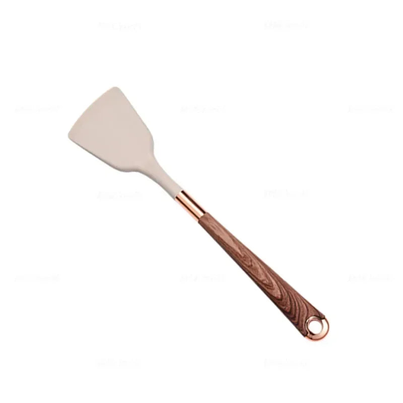 Silicone Kitchen Utensil with Rose-Gold-Tone Handle – Choice of Style