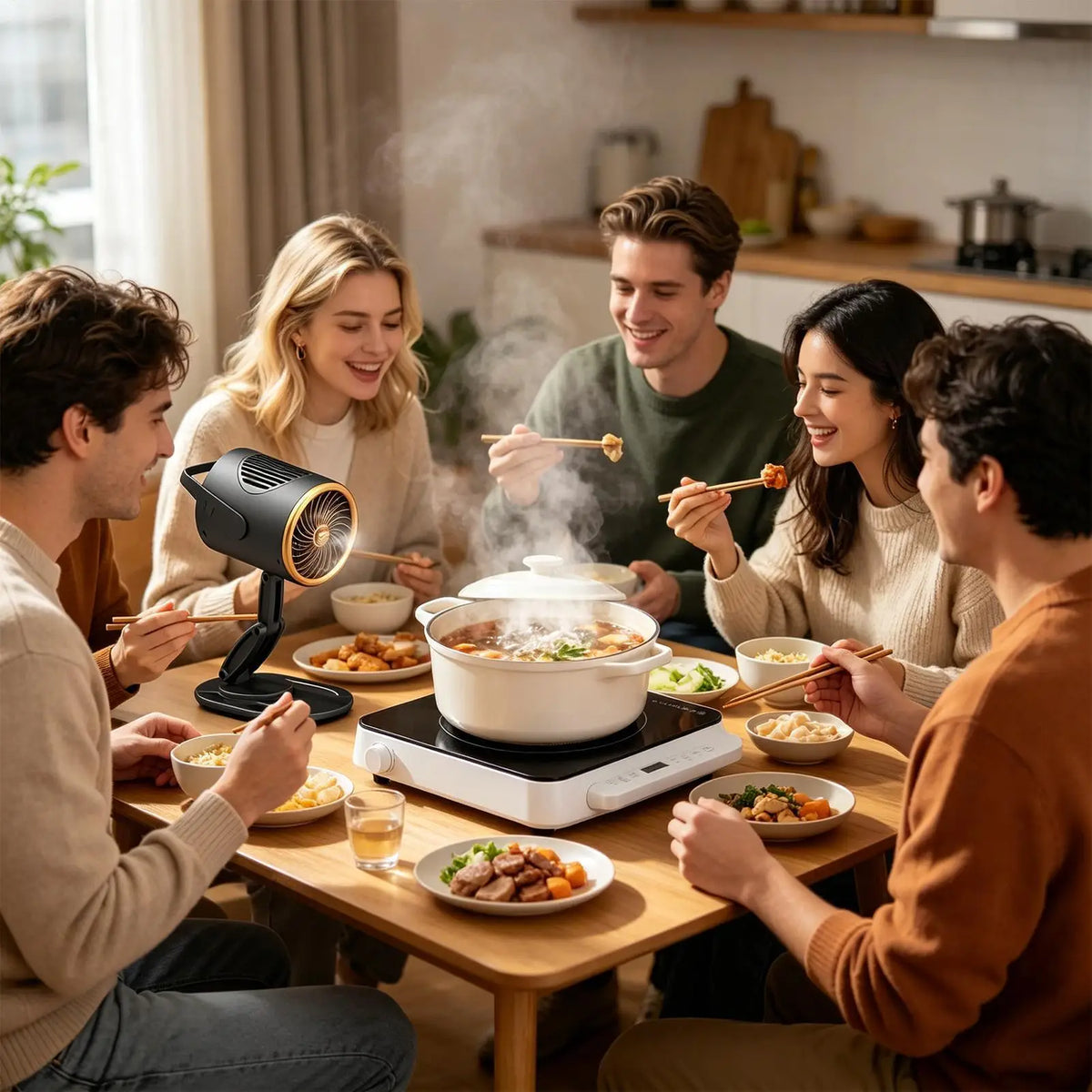Portable Rechargeable Kitchen Extractor Fan – 3 Speeds