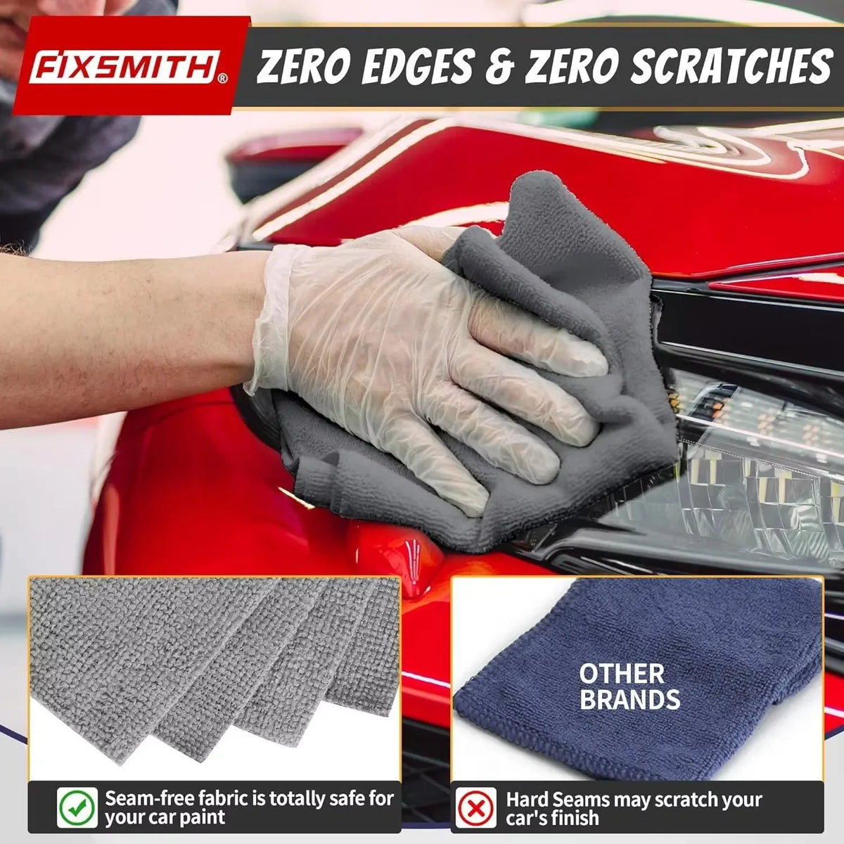 Reusable Microfibre Cleaning Cloths for Cars & Windows