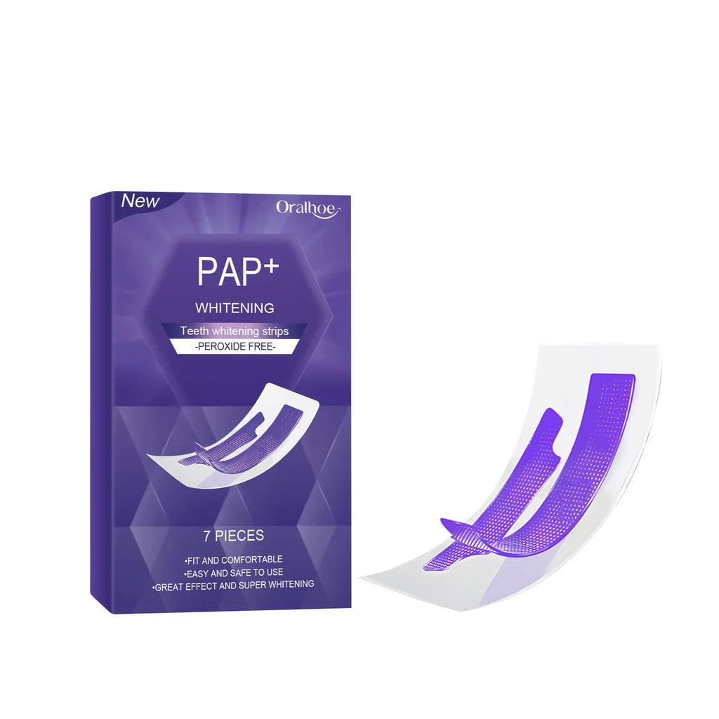 Purple Teeth Whitening Strips Bleaching Stains Remove Oral Whitening Supplies Tooth Stickers Remove Stains Care Stripes