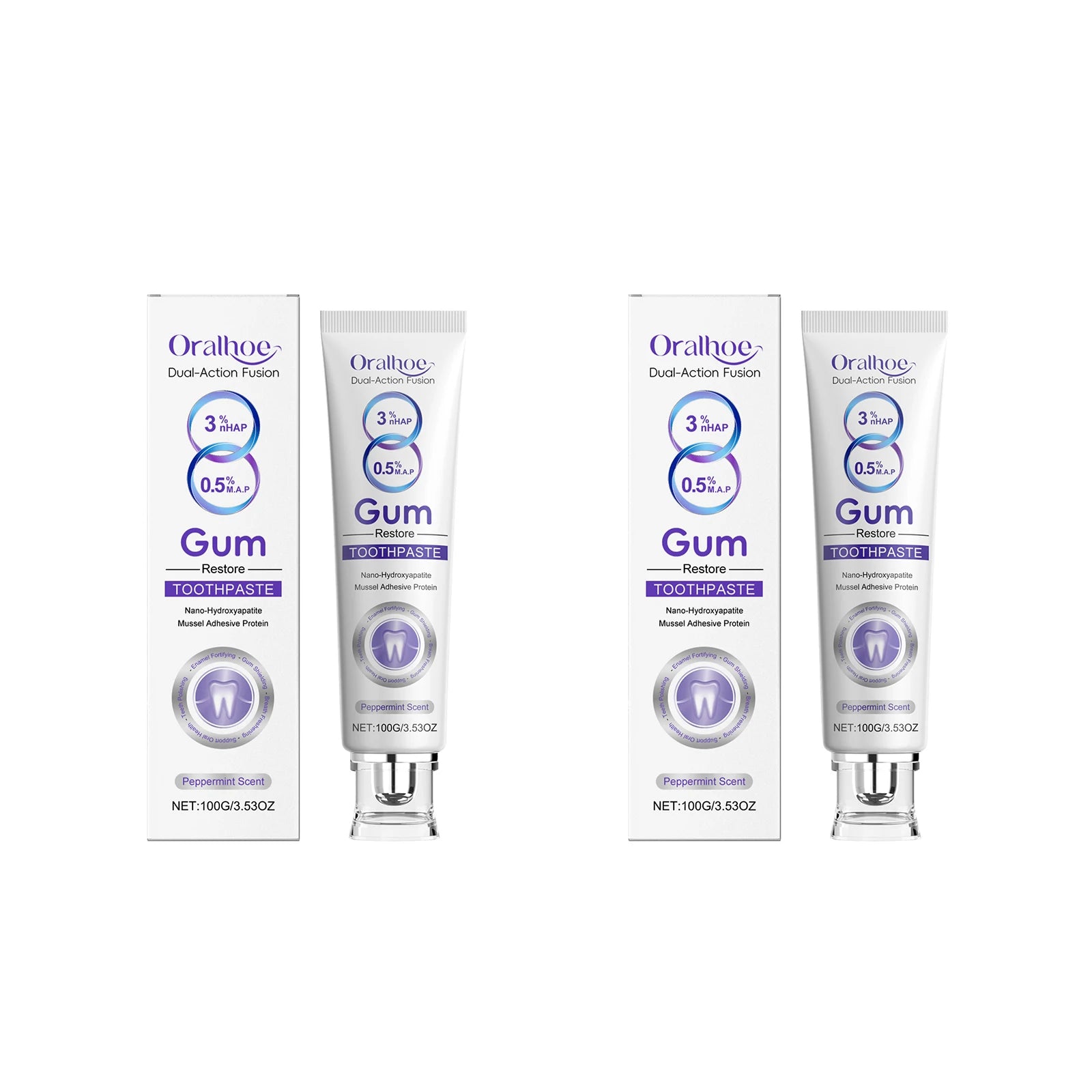 Nano Hydroxyapatite Toothpaste Restores White Teeth Alleviate Gum Bleeding Reduce Plaque Remove Oral Odor Gum Repair Toothpaste