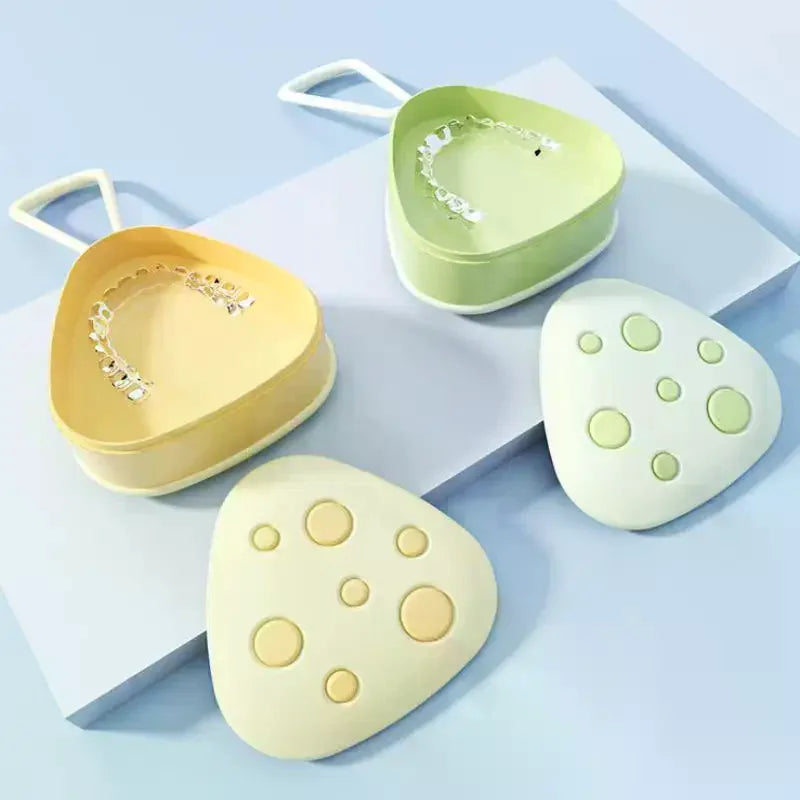 Retainer Case Mouthguard Organizer Box Dental Appliance Supplies Denture Fake Teeth Mouth Guard Container Denture Storage Box