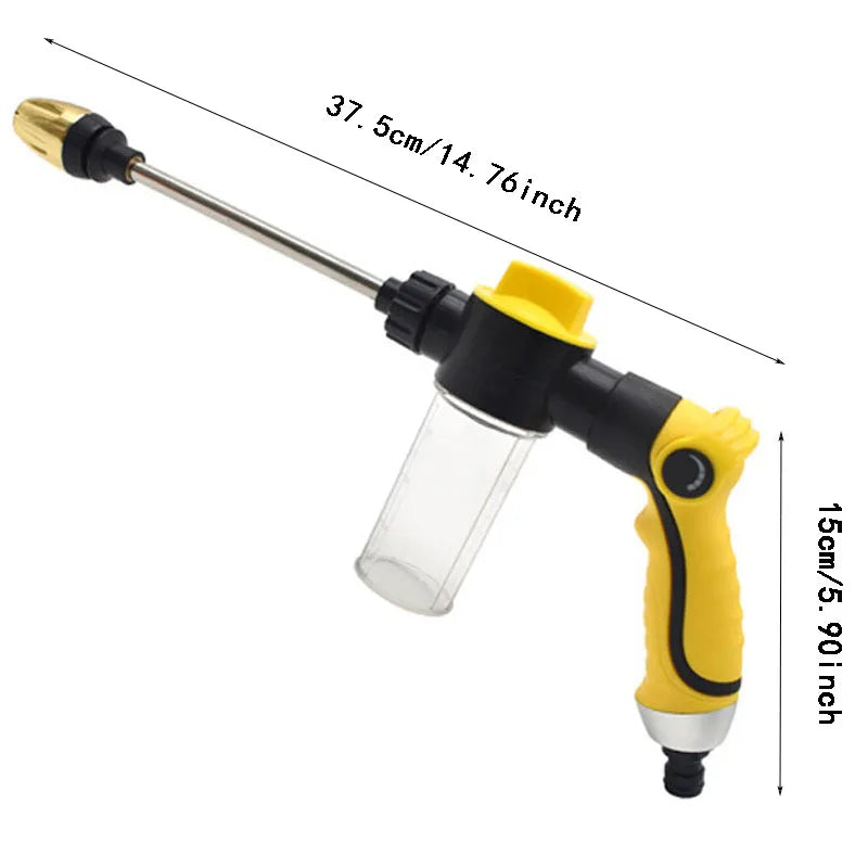 Long Wand Garden Hose Spray Nozzle for Watering and Car Washing