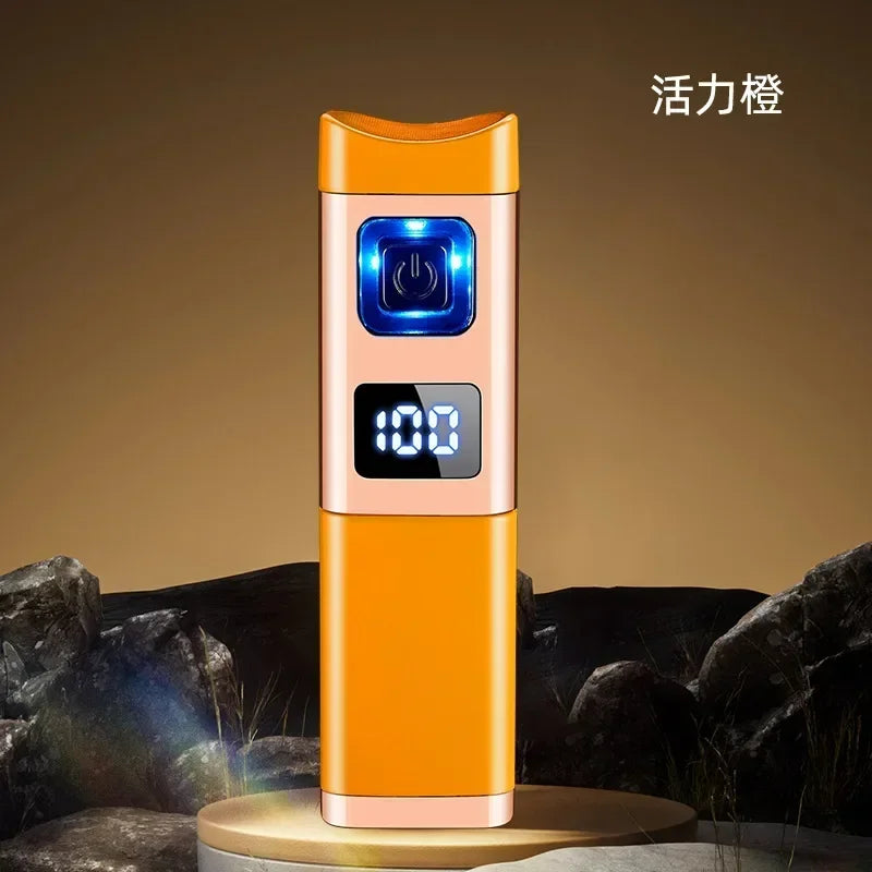 USB-C Rechargeable Triple Jet Lighter with Digital Display
