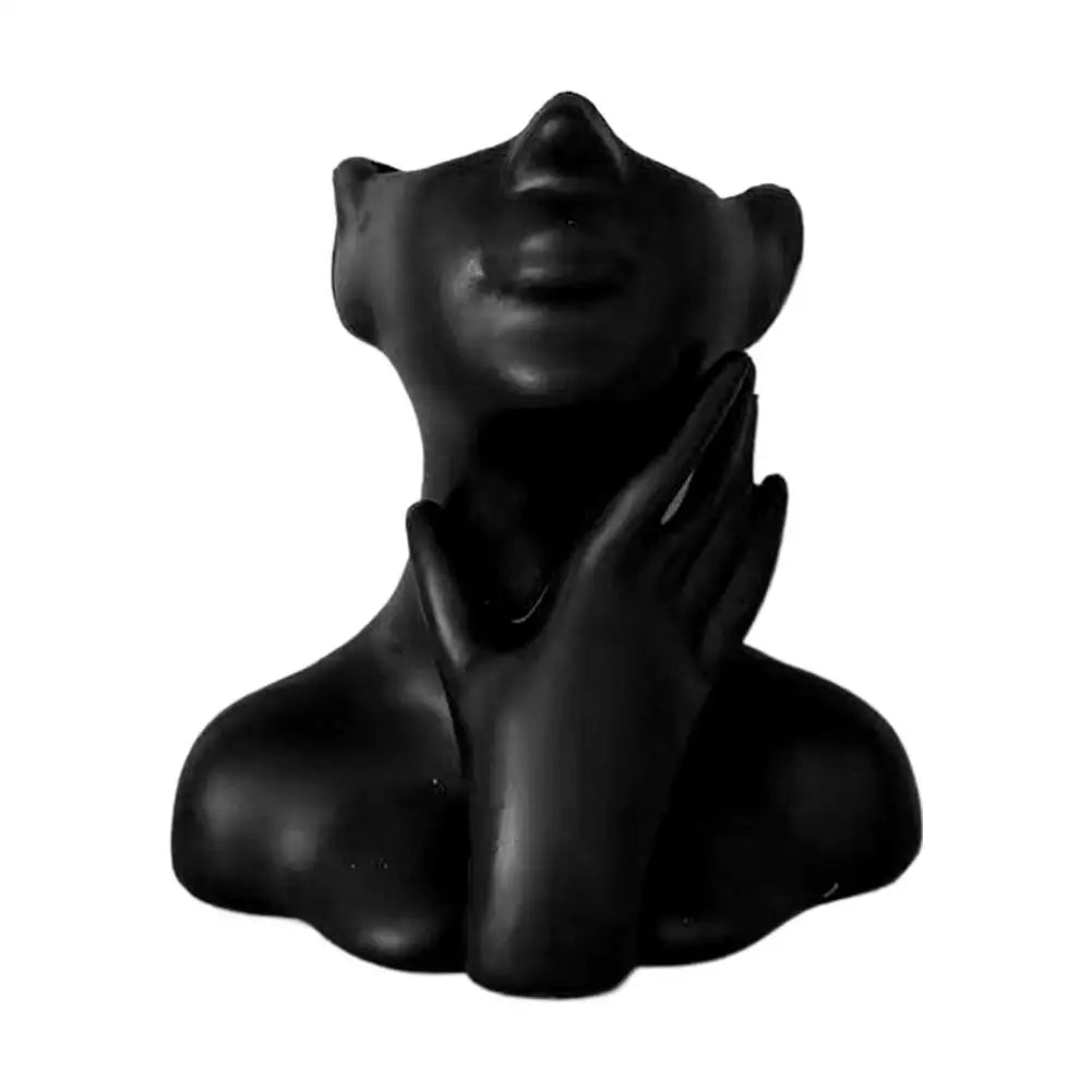 Female Bust Makeup Brush Holder & Decorative Vase