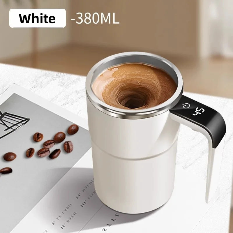 380ml Self-Stirring Mug with Digital Temperature Display